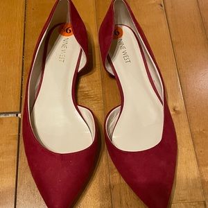 Nine West Suede Pointed Flats